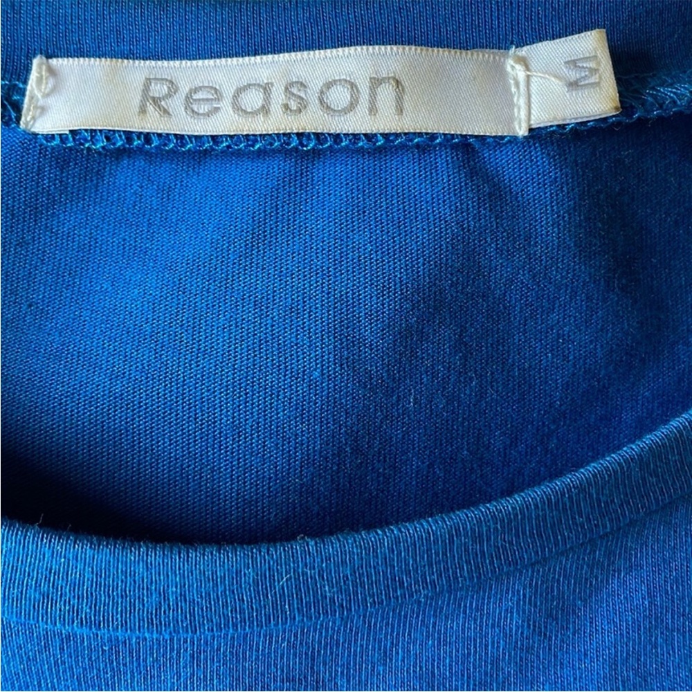 Reason Color Block Multicolor Medium Men's Short Sleeve Crewneck T-Shirt - Picture 3 of 3